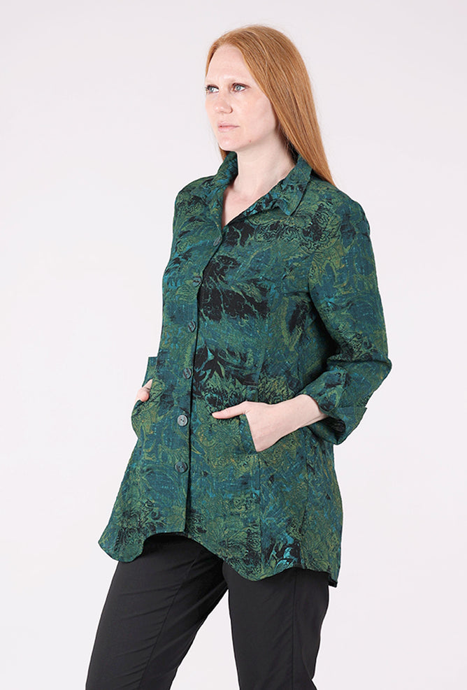 Habitat Express Floral Artist Shirt, Everglade 