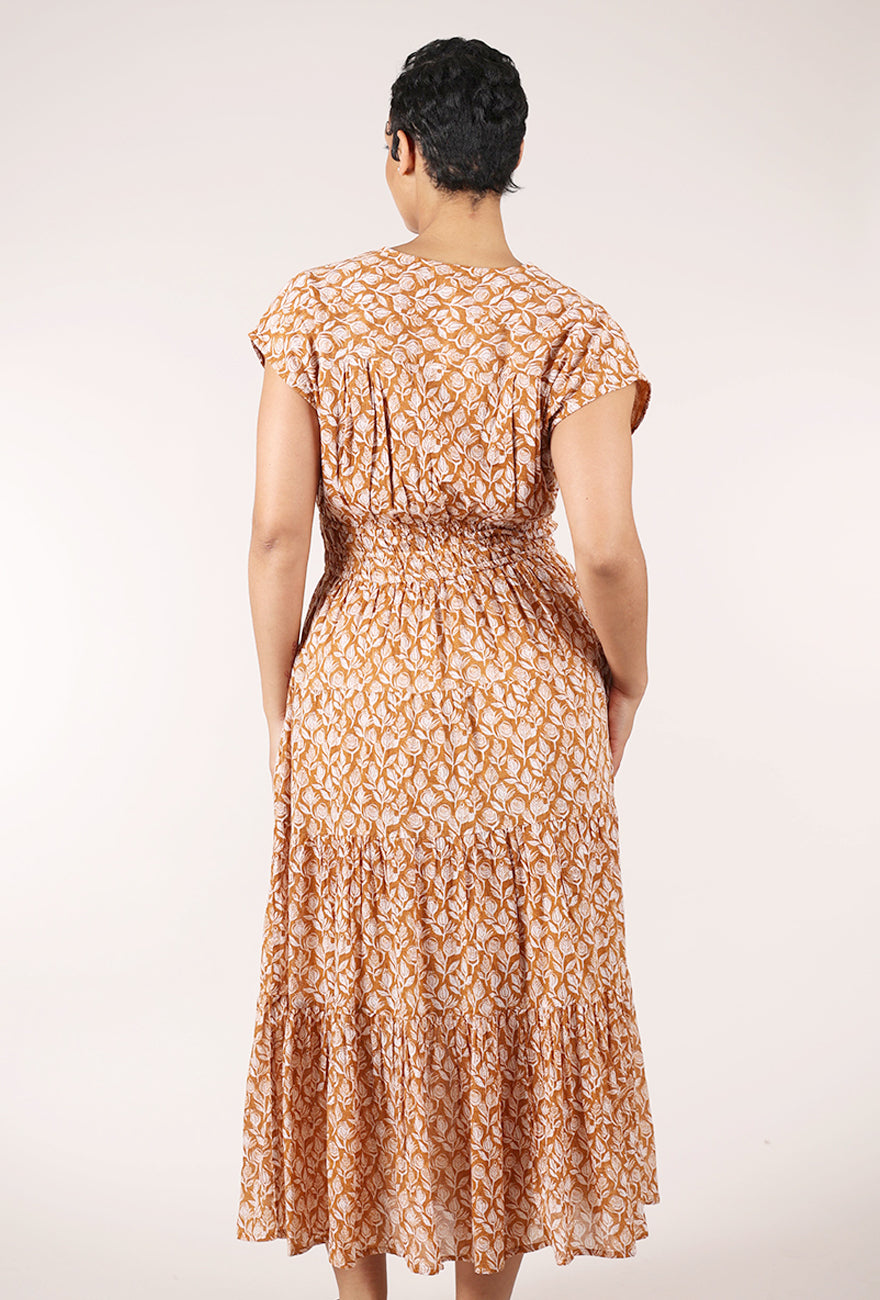 Dolma Camille Maxi Dress, Mocha 