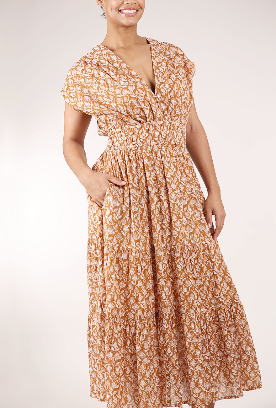 Dolma Camille Maxi Dress, Mocha 