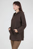 Fenini Honeycomb Texture Zip Jacket, Coffee 