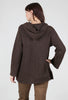 Fenini Honeycomb Texture Zip Jacket, Coffee 