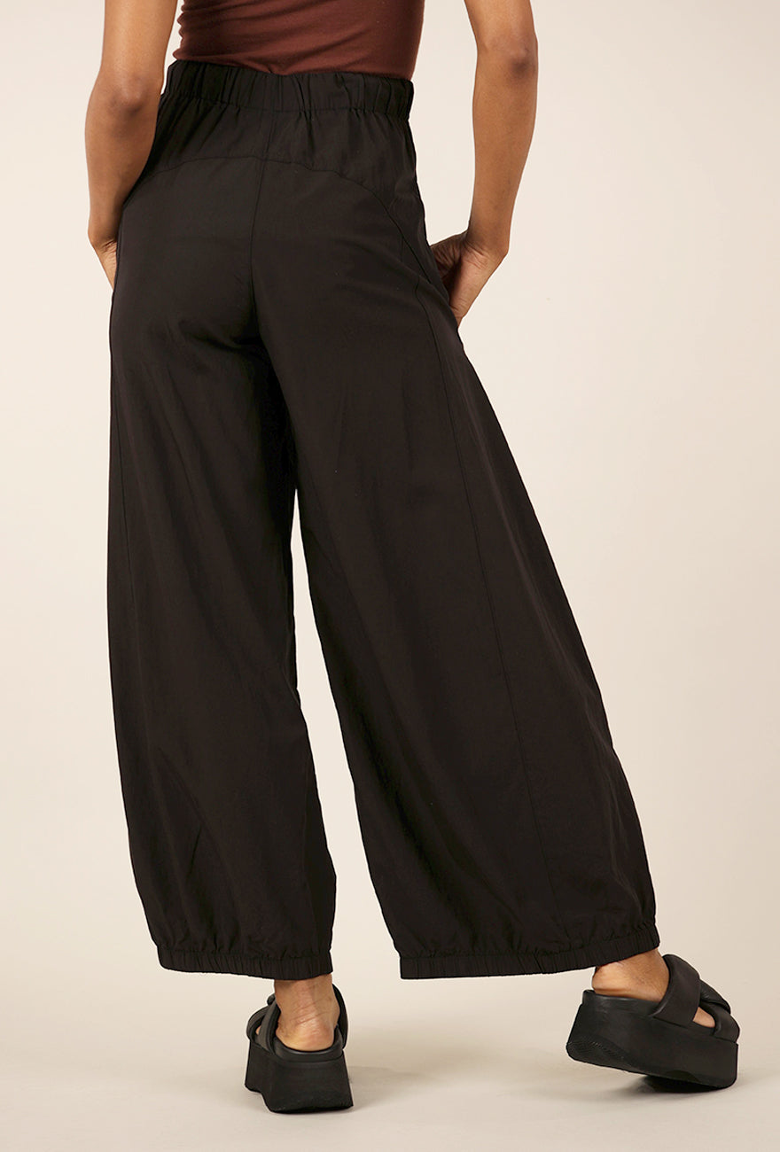 Lurdes Bergada Drawstring Waist Tencel Trouser, Black 