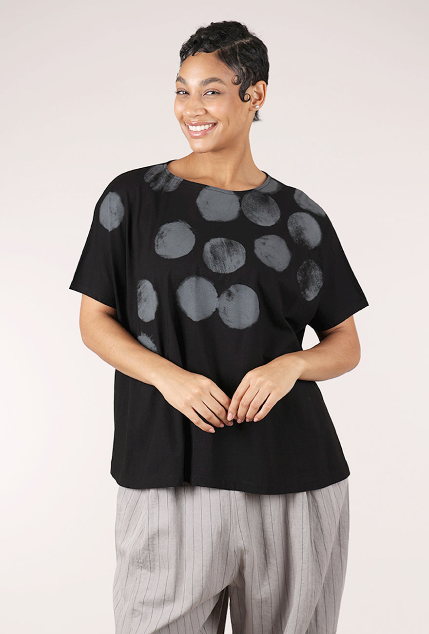 Moyuru Spot the Dot Top, Black 