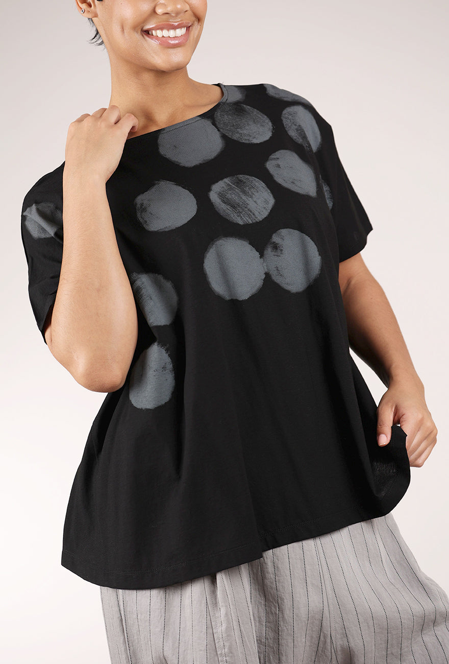 Moyuru Spot the Dot Top, Black 