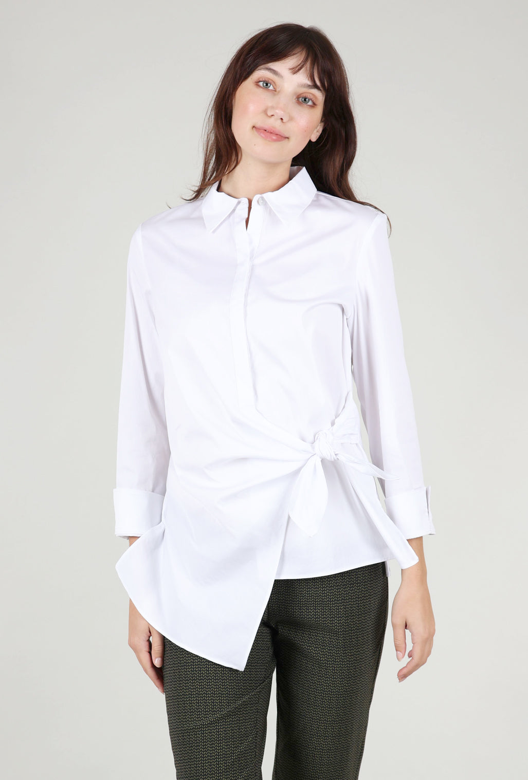 Habitat Perfect Travel Side Tie Shirt, White 