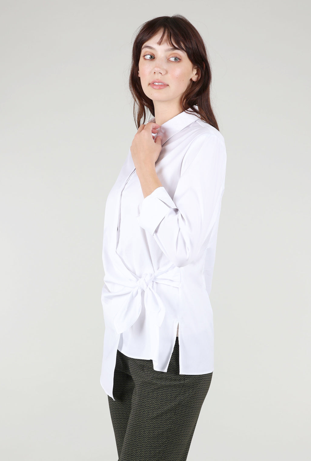 Habitat Perfect Travel Side Tie Shirt, White 