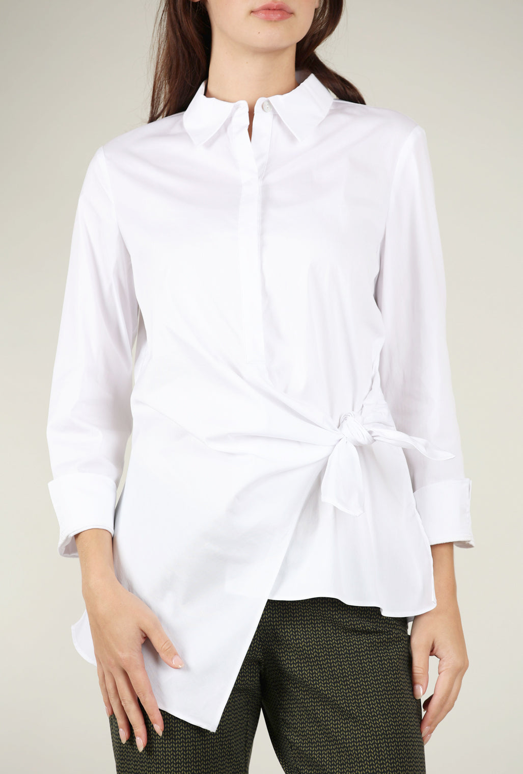 Habitat Perfect Travel Side Tie Shirt, White 