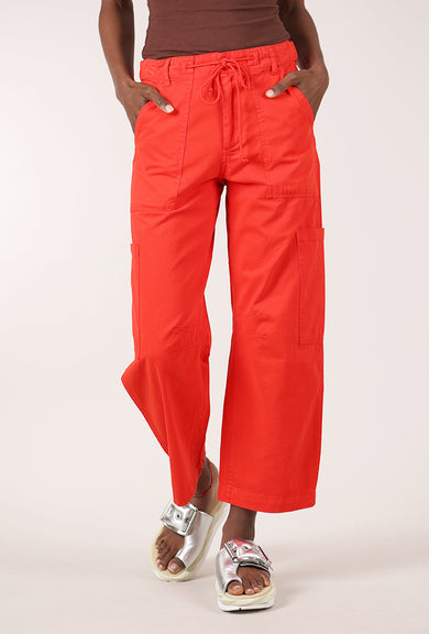 Sabrina Curved Utility Pant, Maraschino