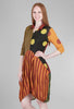 Alembika Stripes & Dots Crinkle Pocket Dress, Rust Mix 