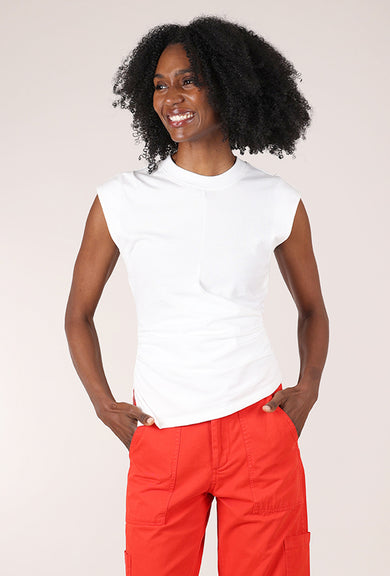 Nya Draped Tee, Le Blanc