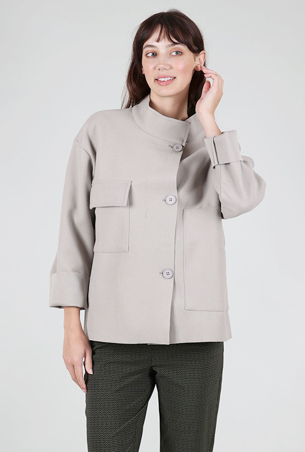 Fenini Boxy Jo Jacket, Latte 