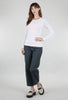 AMB Designs Solid Crew Second Skin Top, White 