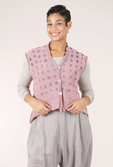 Paper Temples Car Vest, Mauve/Spots 