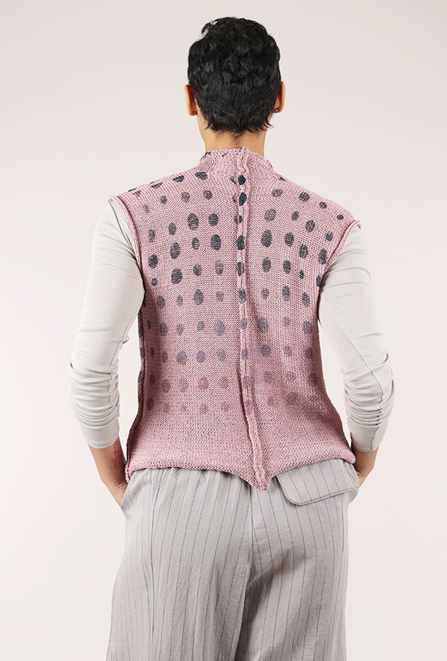 Paper Temples Car Vest, Mauve/Spots 