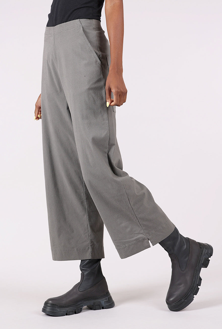 Rundholz Raised Dot Flat Front Flare, Dark Gray 