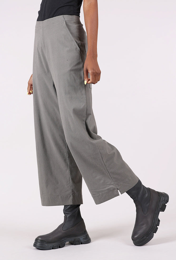 Rundholz Raised Dot Flat Front Flare, Dark Gray 