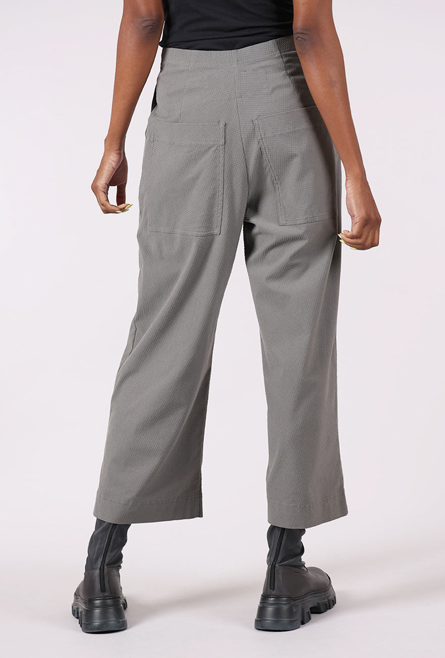 Rundholz Raised Dot Flat Front Flare, Dark Gray 
