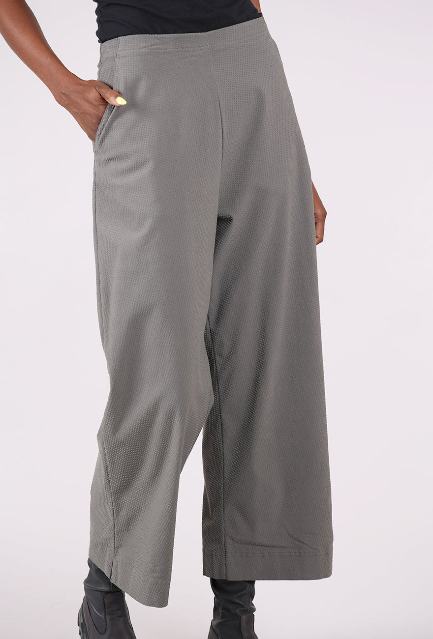 Rundholz Raised Dot Flat Front Flare, Dark Gray 