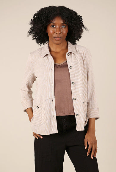 Habitat Pasadena Knit Button-Up Shirt, Oakwood 