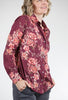 Cino Crinkle Cotton Shirt, Tapestry Rose/Garnet 