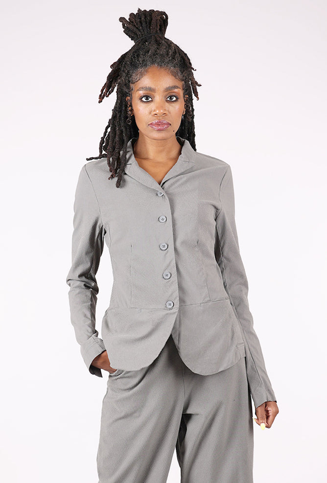 Rundholz Raised Dot Trim Jacket, Dark Gray/Flock 