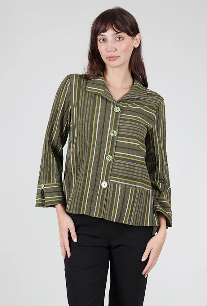 Habitat Change Your Stripes Blouse, Olive 