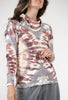 David Cline Crazy Cozy Cowl Top, Merrow Rust/Steel Gray 