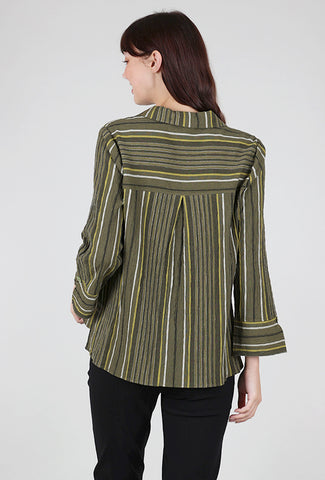 Habitat Change Your Stripes Blouse, Olive 