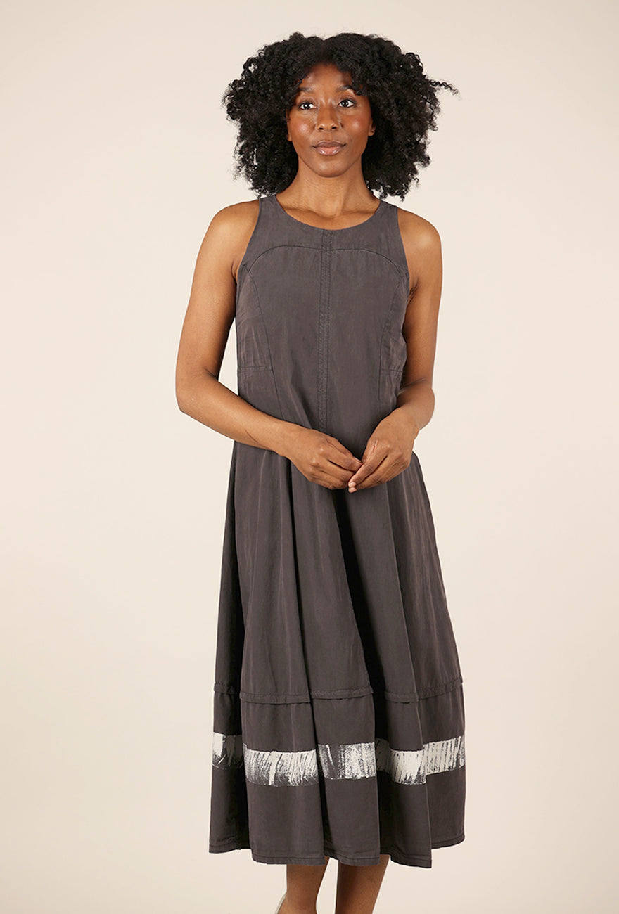 Lurdes Bergada Constance Contrast Dress, Gray 