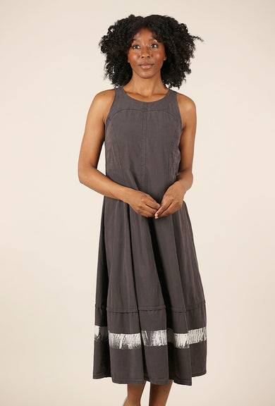 Lurdes Bergada Constance Contrast Dress, Gray 