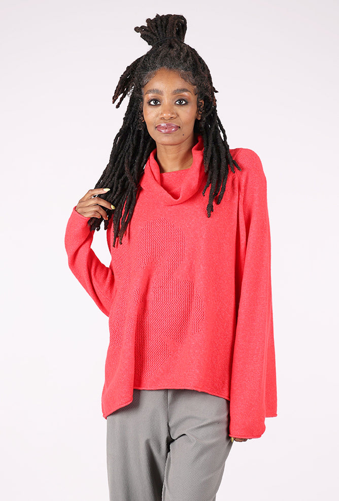 Rundholz Bas Relief Swing Sweater, Rose 
