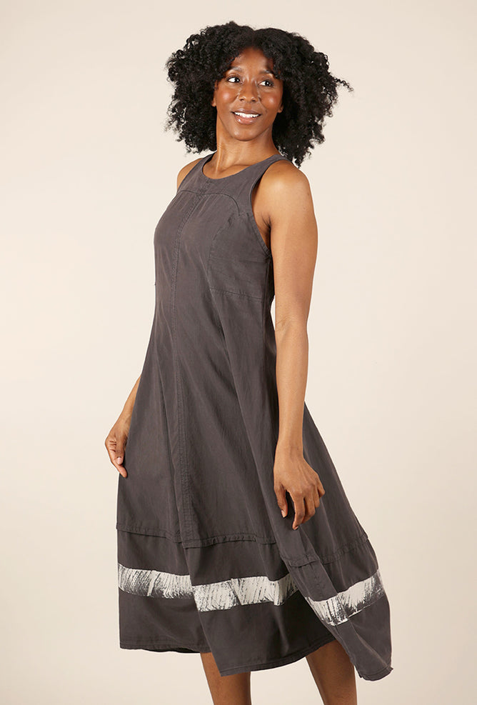 Lurdes Bergada Constance Contrast Dress, Gray 