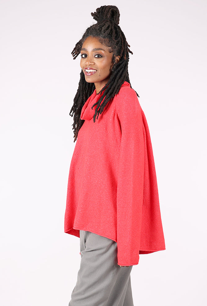 Rundholz Bas Relief Swing Sweater, Rose 