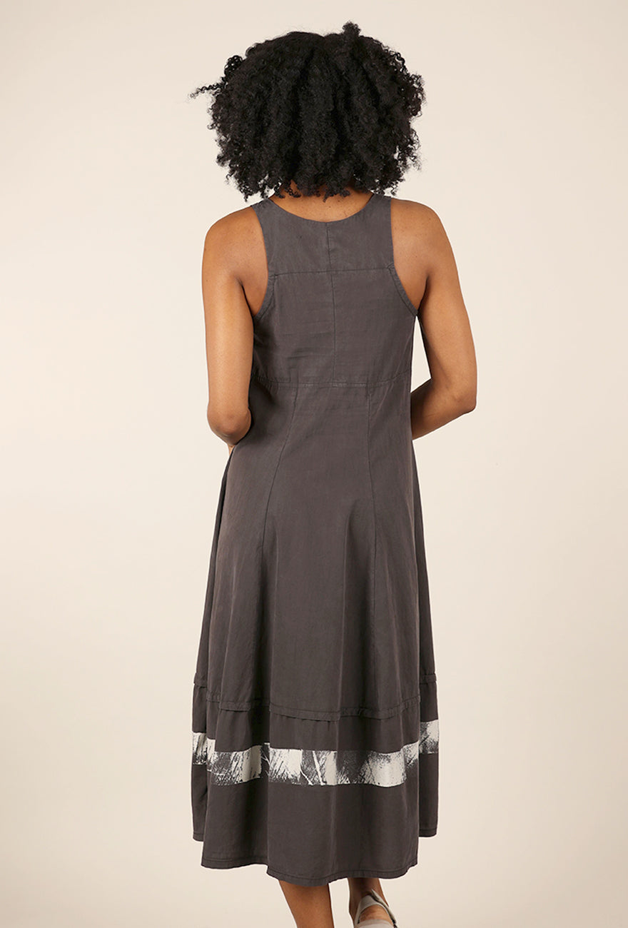 Lurdes Bergada Constance Contrast Dress, Gray 