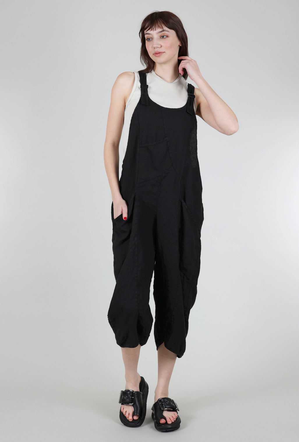 Cynthia Ashby Spree Overall, Black 