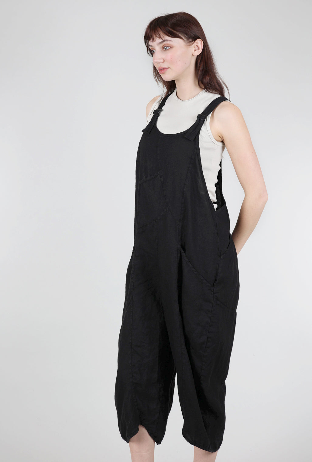 Cynthia Ashby Spree Overall, Black 