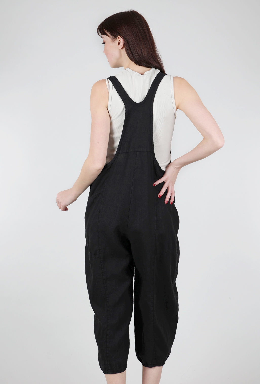 Cynthia Ashby Spree Overall, Black 