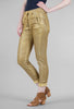 Alembika Iconic Stretch Jeans, Gold Stripe 