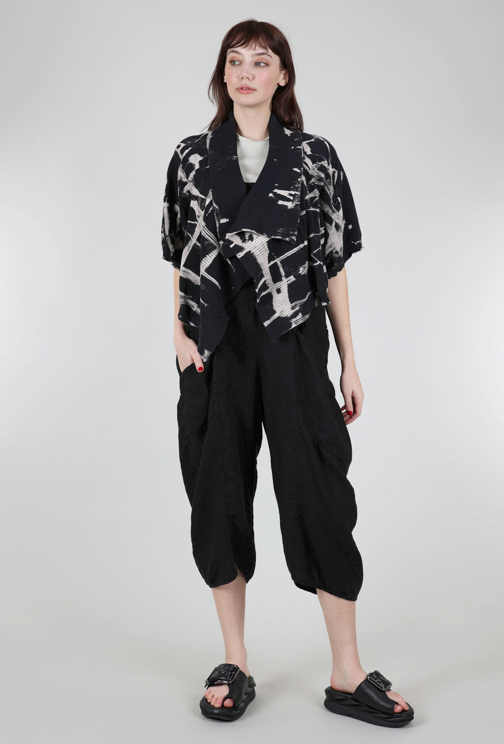 Cynthia Ashby Sonia Cardie, Black Graphic One Size Black