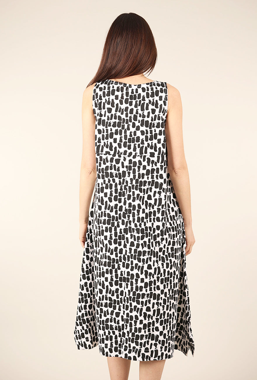 Tulip Folly Dress, Meko Black/White 