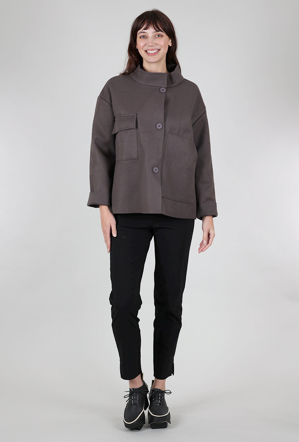 Fenini Boxy Jo Jacket, Espresso 