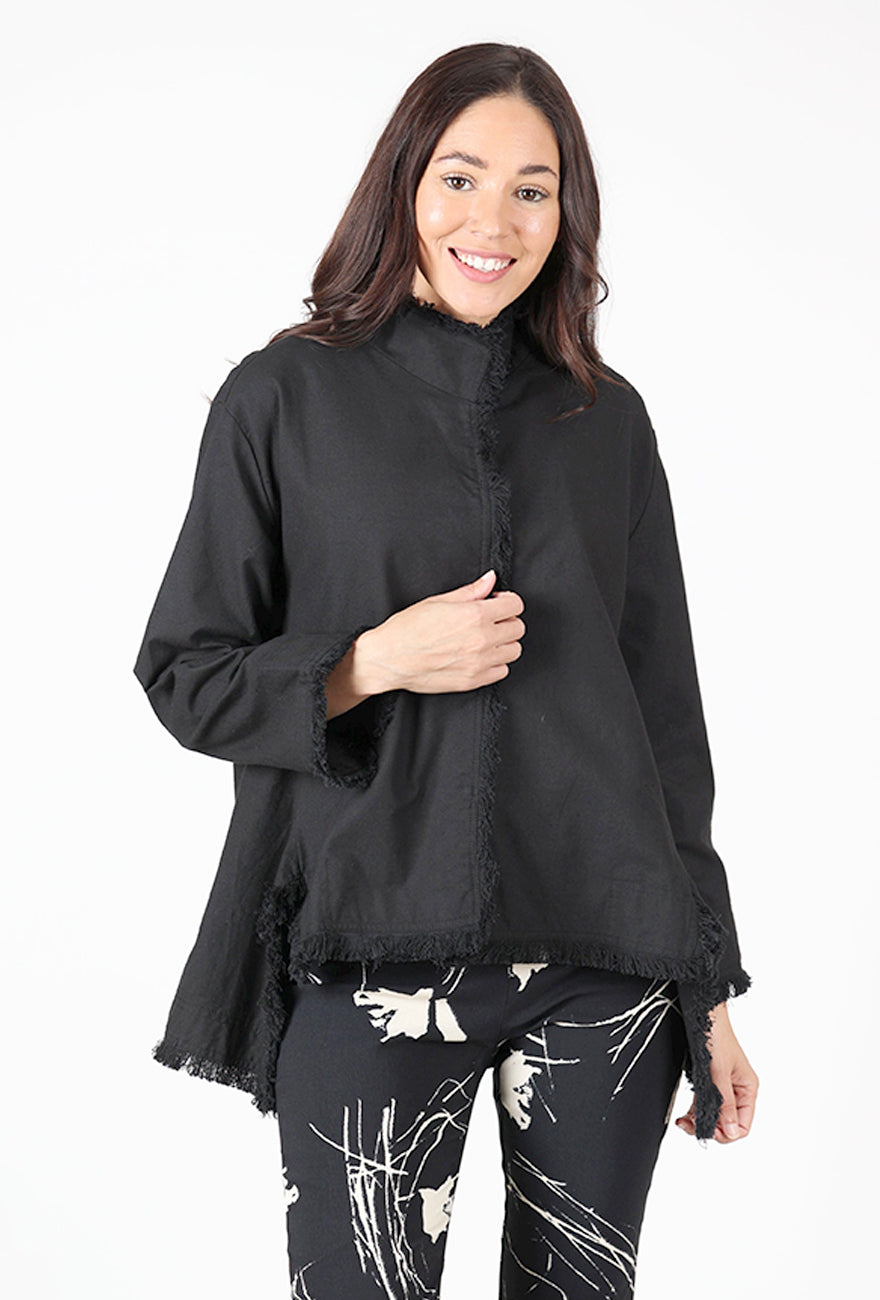 Liberty Fringe Jacket, Black