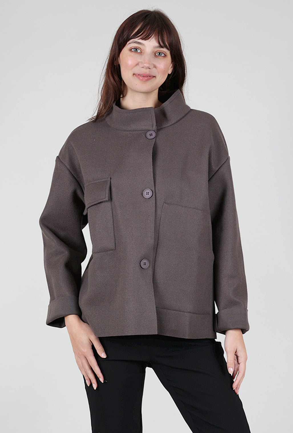 Fenini Boxy Jo Jacket, Espresso 