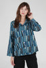 Habitat Pucker Weave Retro Shirt, Teal 