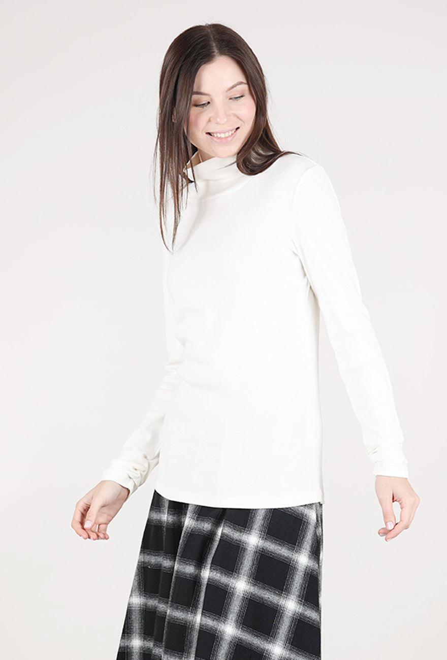 Habitat Cozy Ribbed Ruched Tneck 