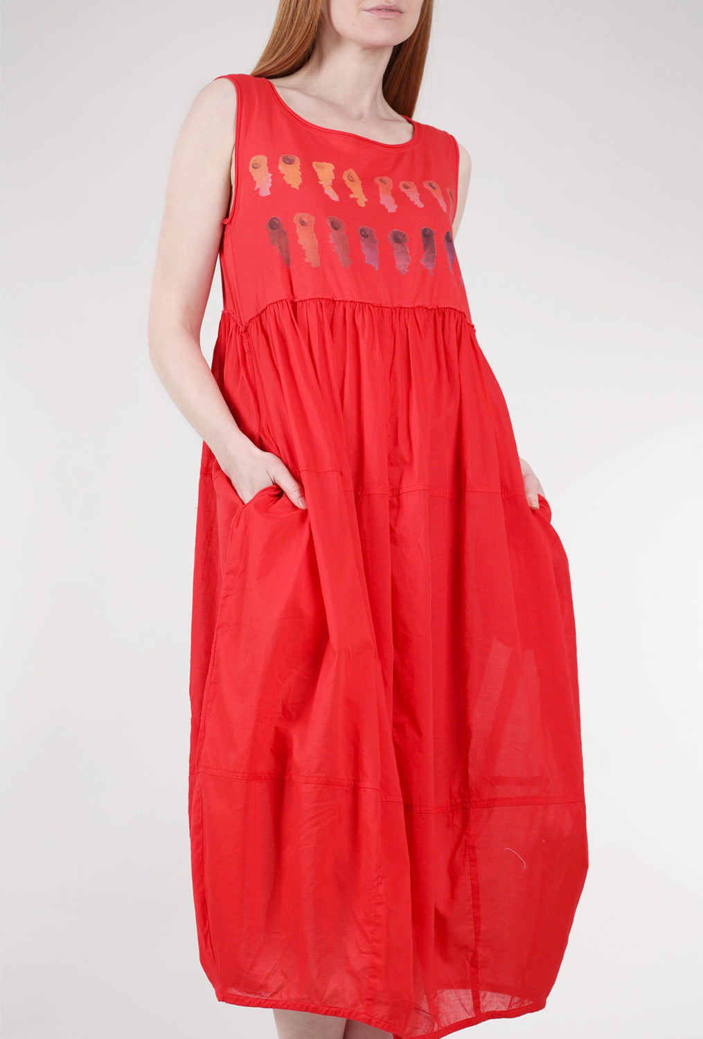 Rundholz Swatch-Style Dress, Cherry 