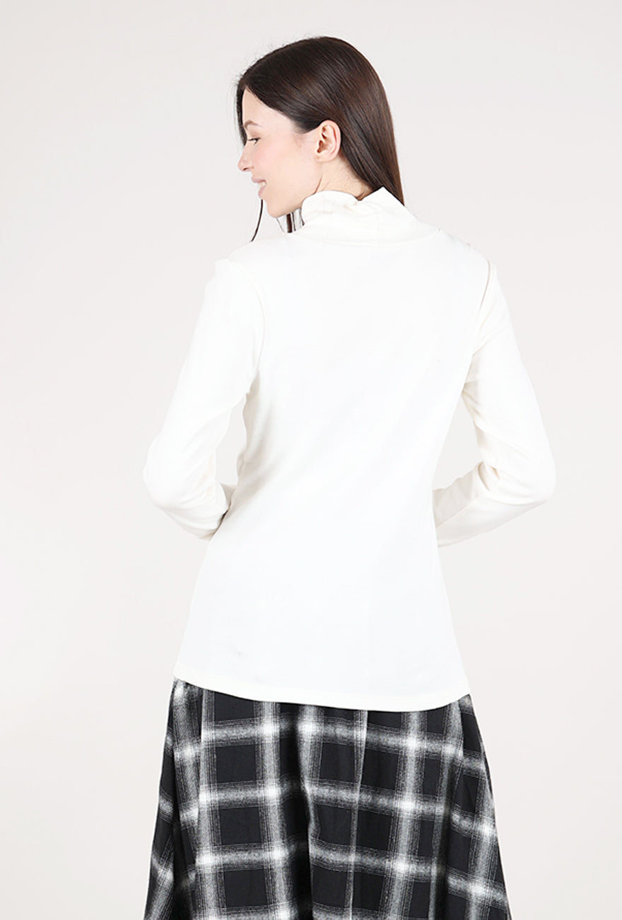 Habitat Cozy Ribbed Ruched Tneck 
