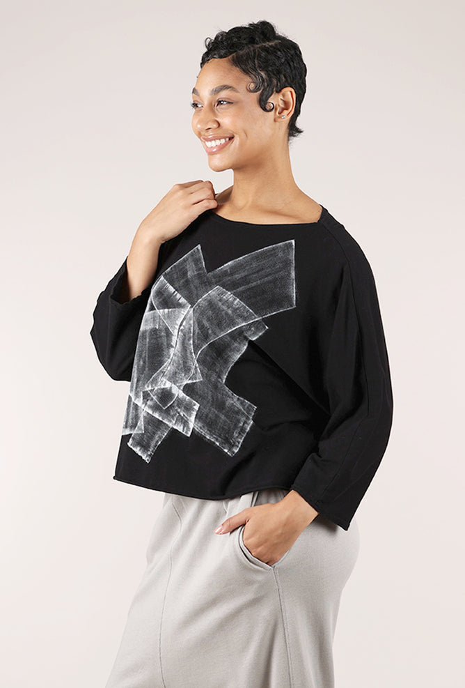 Cynthia Ashby Luna Graphic Tee, Black 