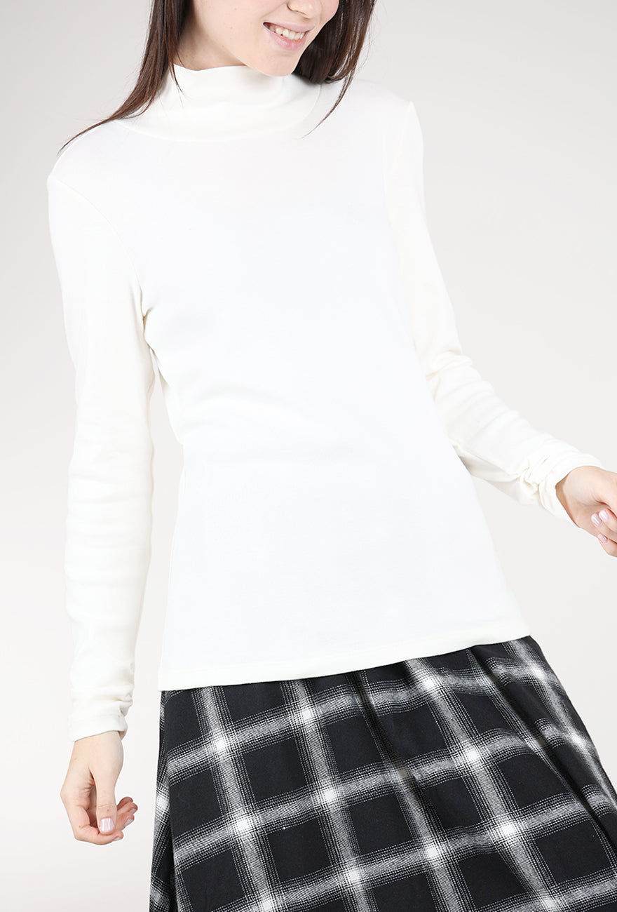 Habitat Cozy Ribbed Ruched Tneck 