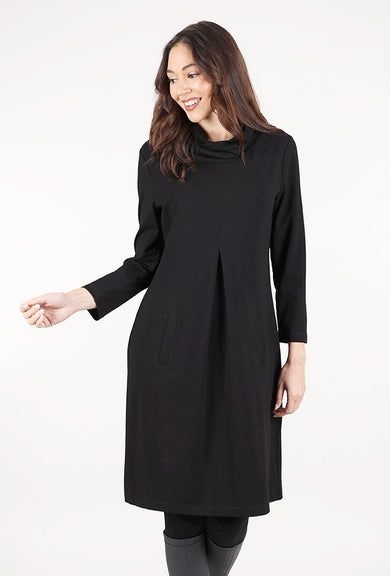 Habitat Core Travel Pleat Front Dress, Black 